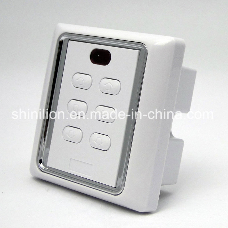 86 Box Remote Control Wall Switch with Remote Control and Manual Function for Rolling Shutters