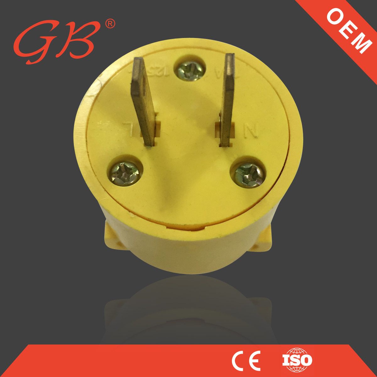 ABS Copper South American Electrical Plug and Socket