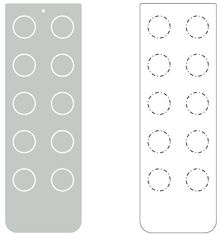 Flexible Remote Control Membrane Touch Switch Overlay with Back Adhesive