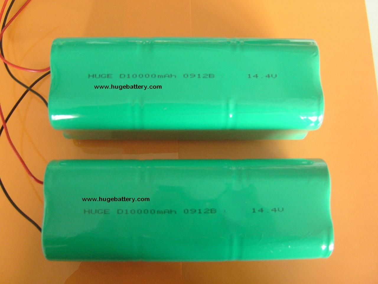 14.4V 10000mAh D Size Ni-MH Battery Pack (D-10000)