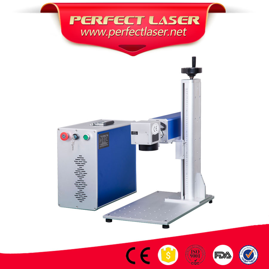 Plastic Buttons Engraving Machine with Ipg Laser Source
