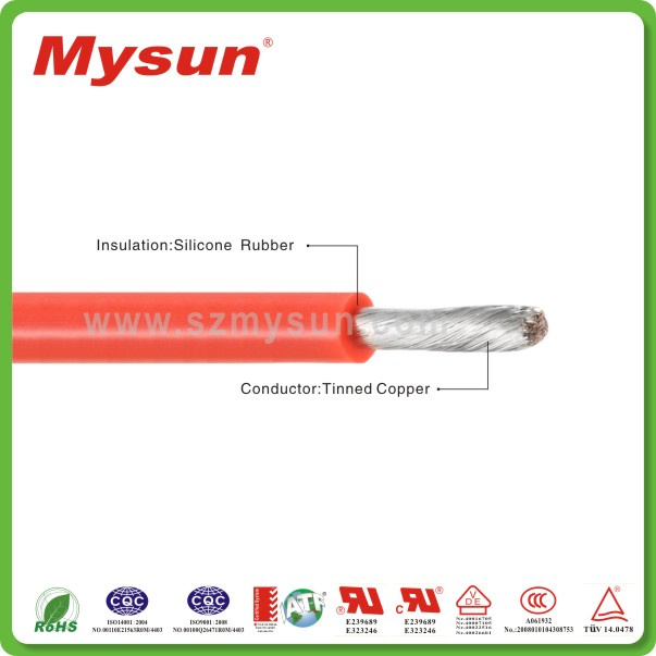 Single Core High Temperature UL3135 High Temperature Silicone Rubber Wire