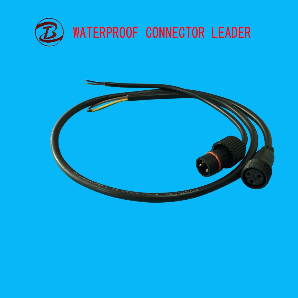 Circular Jack Plug Power Wire Waterproof Connector