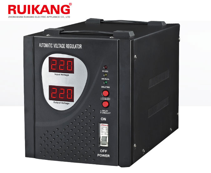 3kVA Single Phase Meter Display Electrical Automatic Voltage Stabilizer/Regulator for Home Appliance