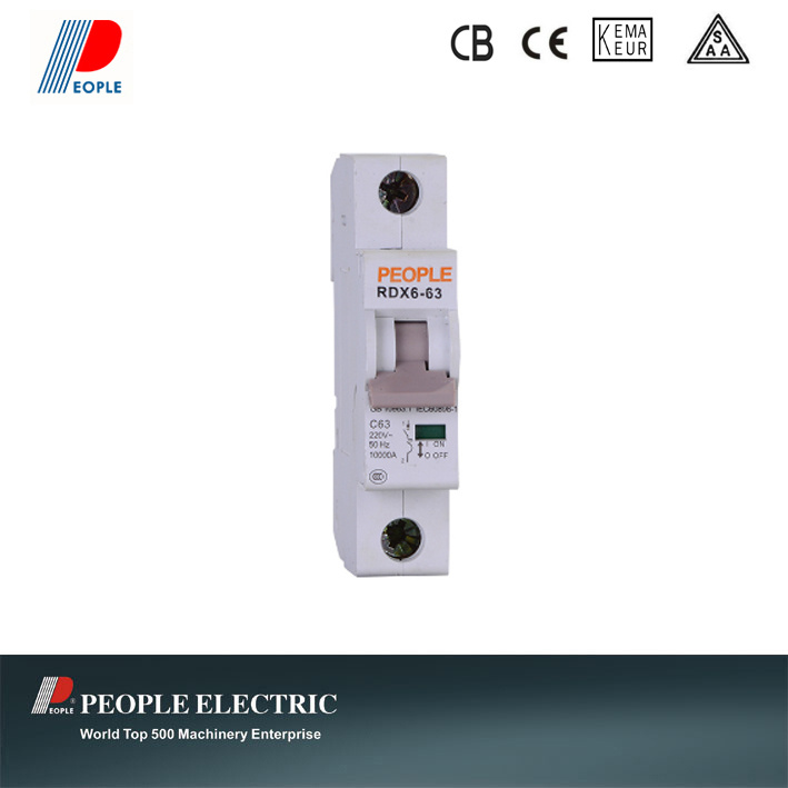 MCB High Breaking Capacity 10ka Rdx6-63 1p