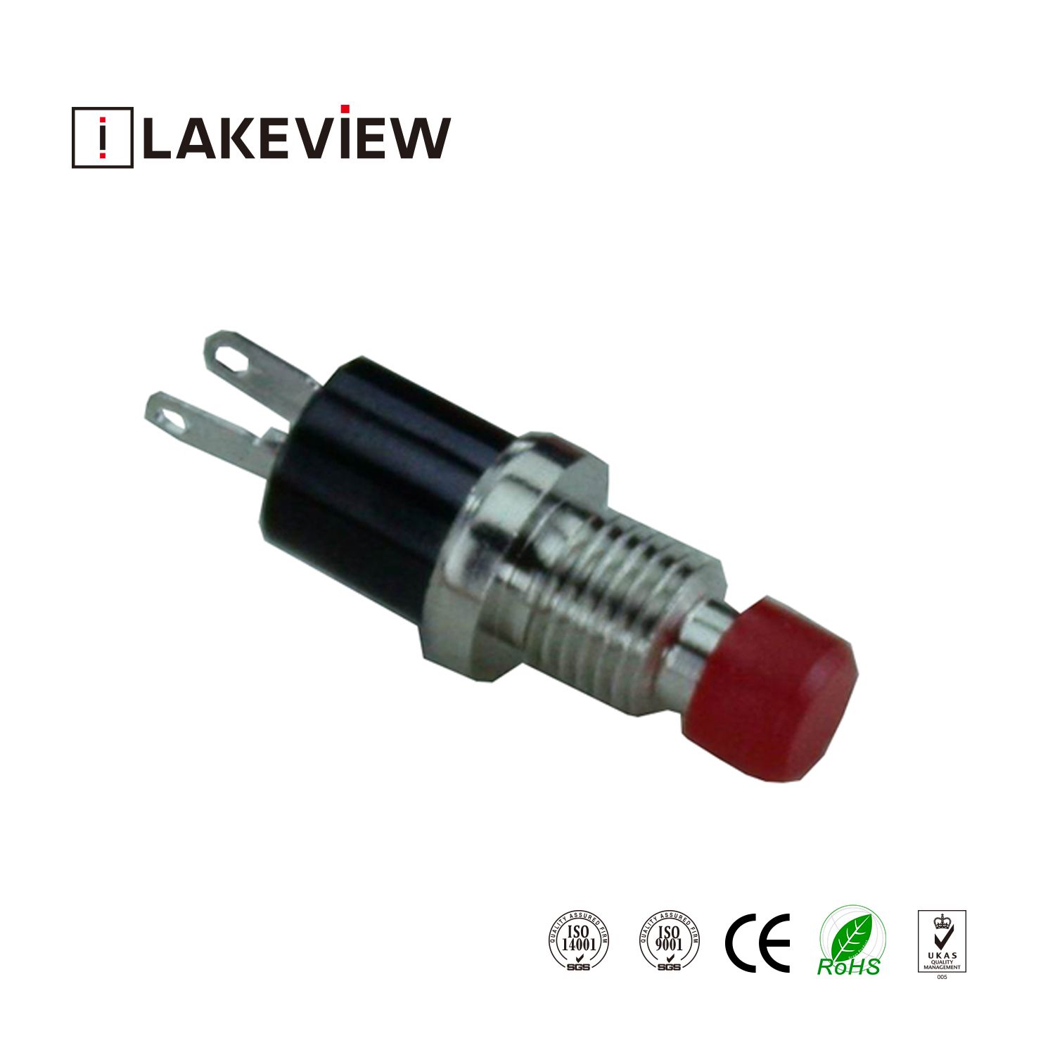 Ple SGS Round 8mm Micro Push Button Light Switch with Illuminated Lamp LED Actuator