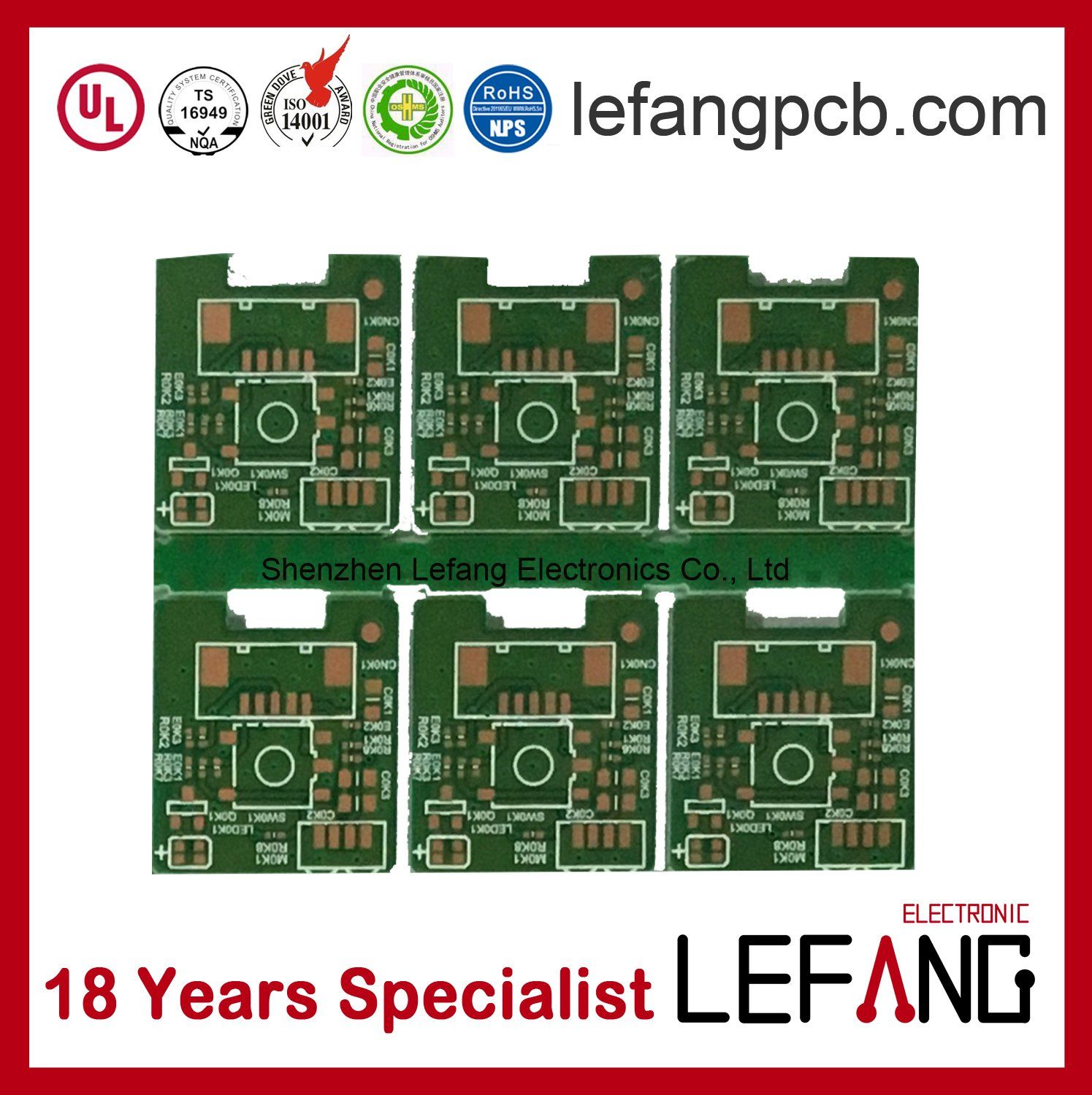 Double-Sided V0 Fr4 Circuit Board PCB for Communication Electronics