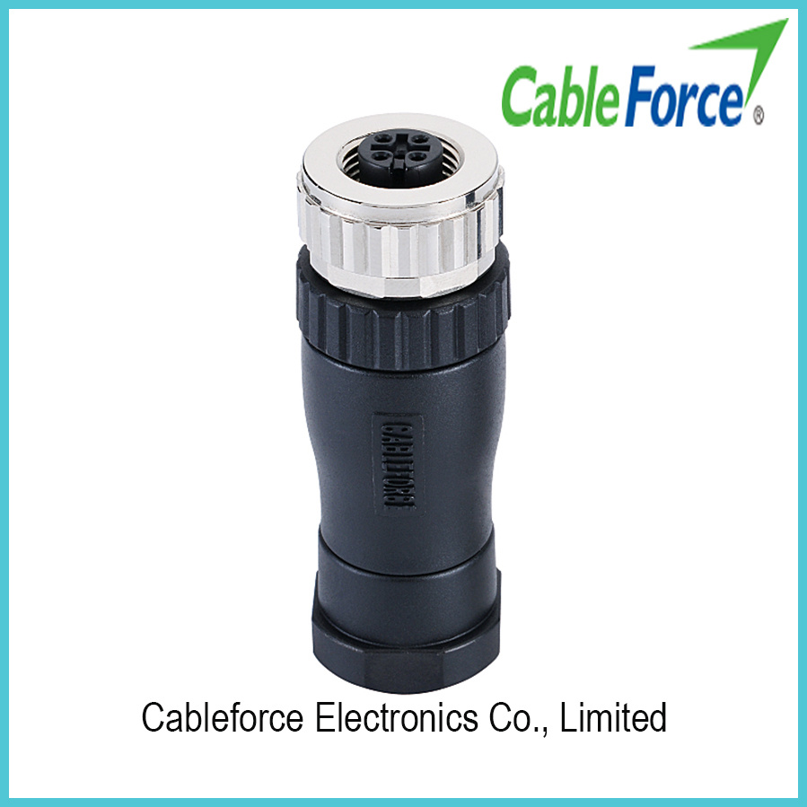 M12 5pin Female Field Wire-Able Assembly Connector