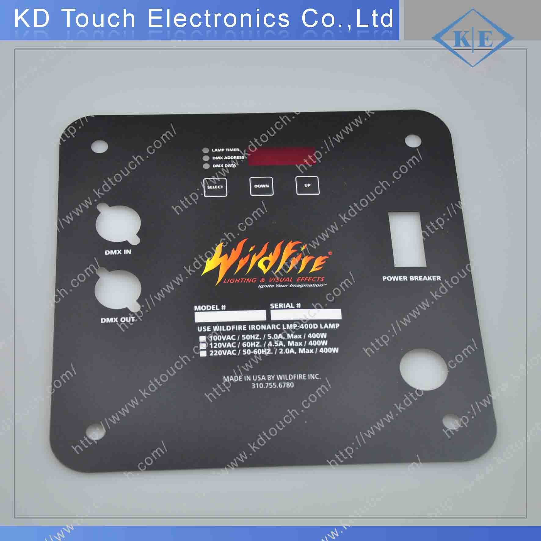 Texture Graphic Overlay Panel with 3m Adhesive for Security Control