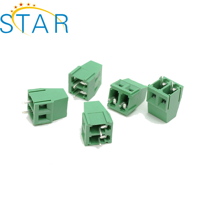 2pin 5.0mm Green Iron Screw Terminal Block Connector