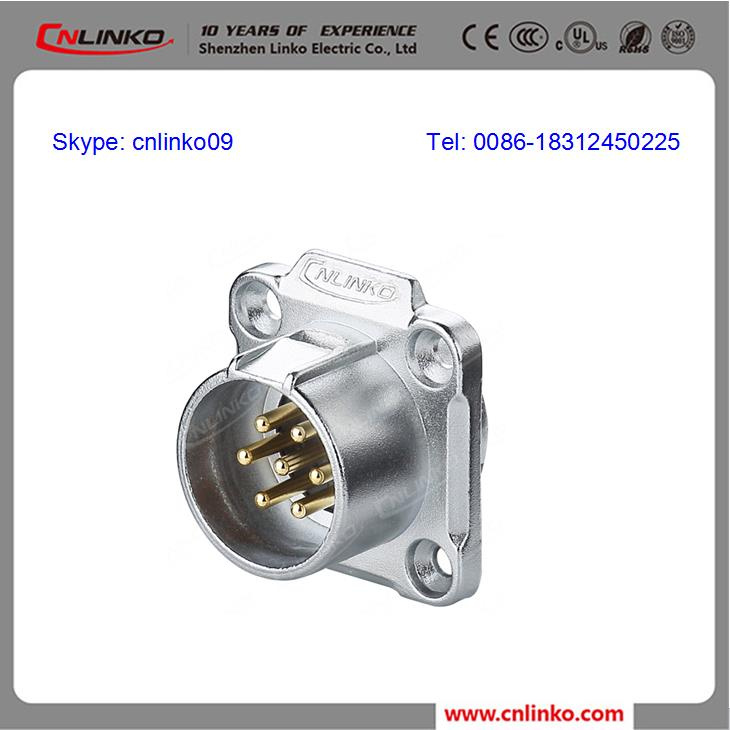 RoHS cUL Front Panel Assembly Waterproof Electrical Wiring Connector
