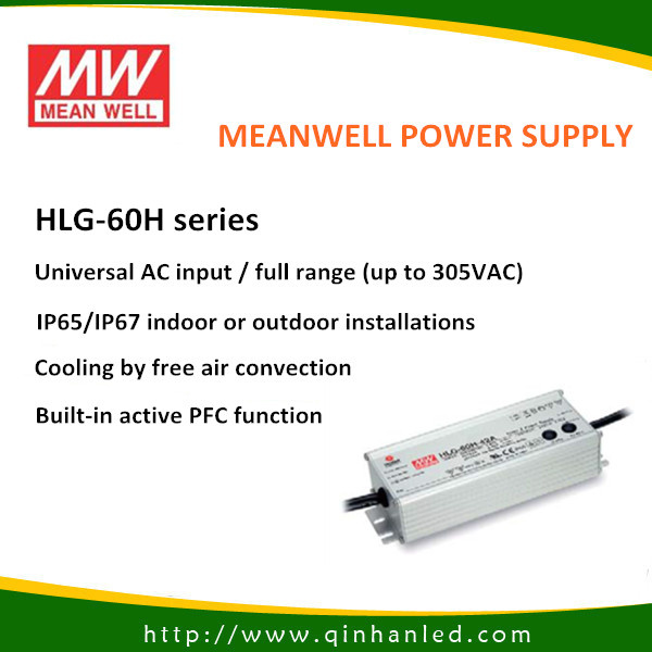 60W IP65 LED Power Supply Driver (HLG-60W)