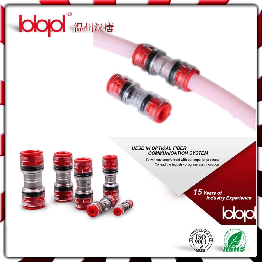 Fiber Optical Quick Push Fit Connector for FTTH (red color or OEM)