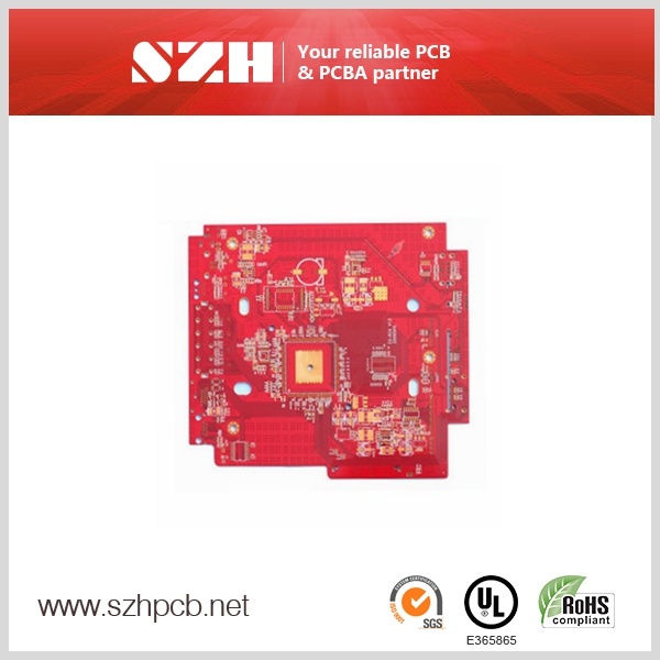 Red Color Enig PCB 4 Layer PCB Manufacturer PCB Assembly