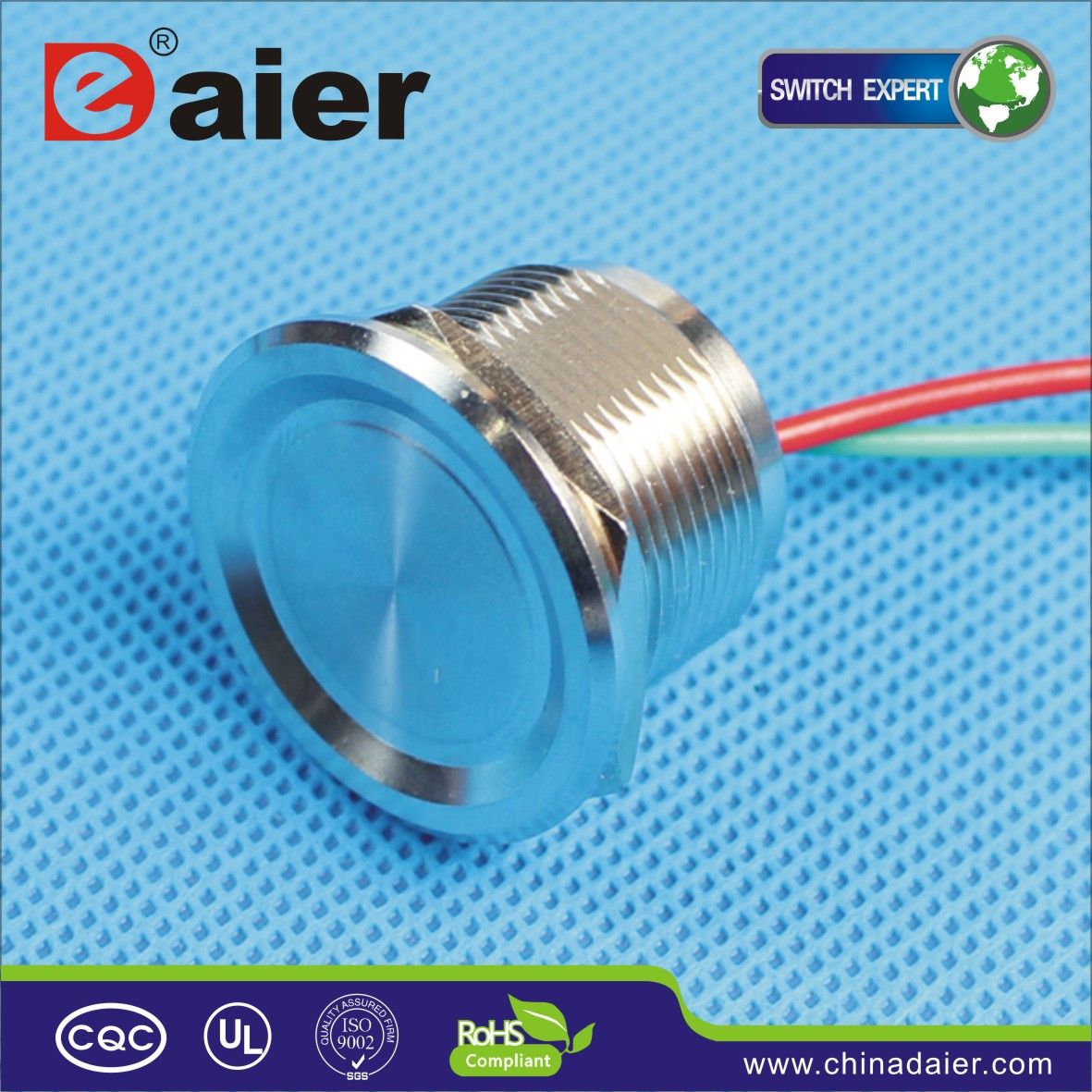 IP68 Wires Terminal Touch Switch, Push Button Switch, Piezo Switch