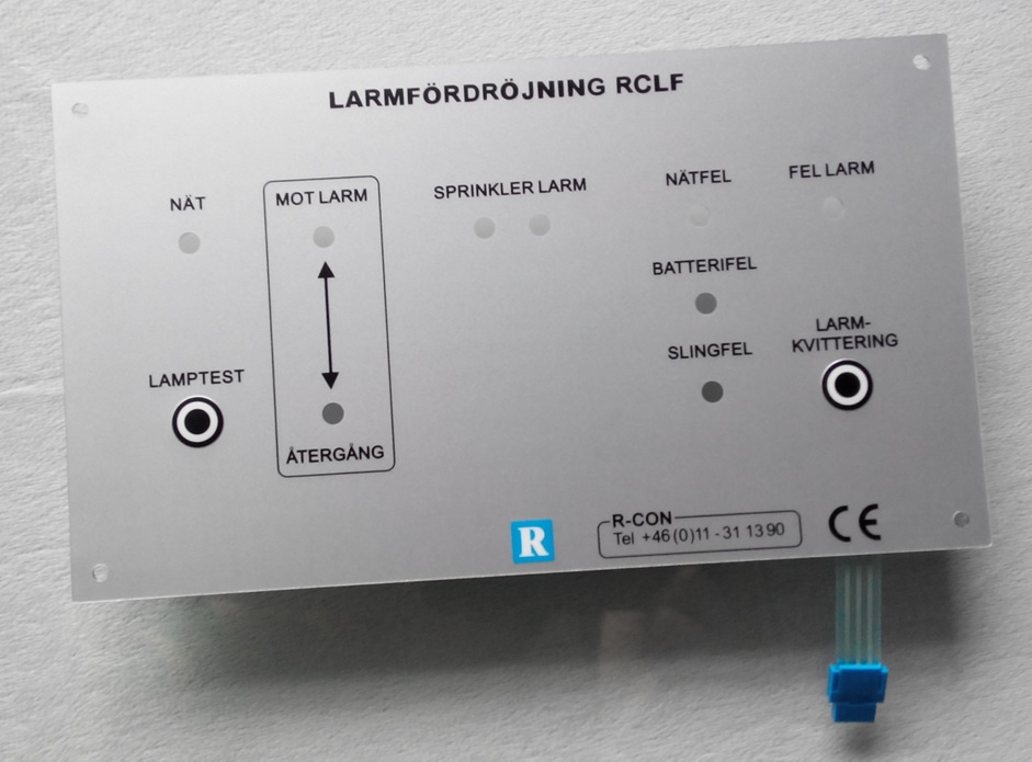 Tactile Buttons Membrane Switch with Aluminium Back Panel