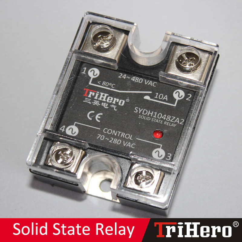 10A AC/AC Single Phase Solid State Relay SSR