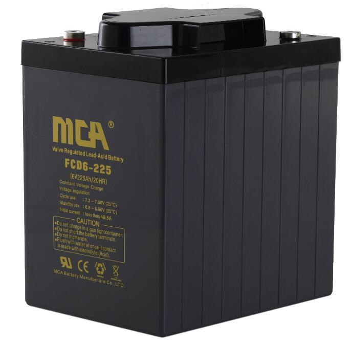 6V 225ah Sealed VRLA Deep Cycle AGM Battery with MSDS