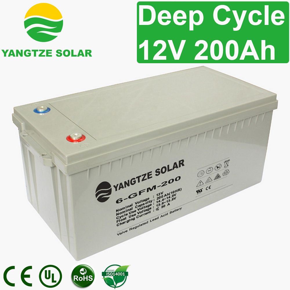 Deep Cycle Storage Inverter Battery 12V 200ah for Solar System