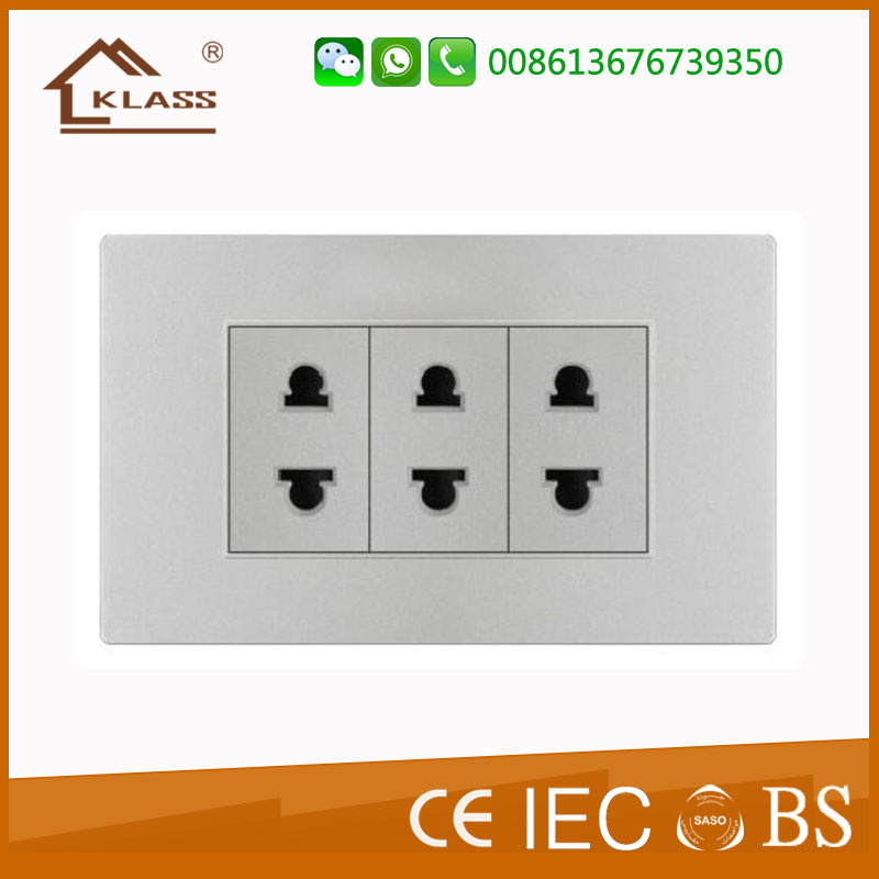 Low Price Good Quality Triple 2pin Socket