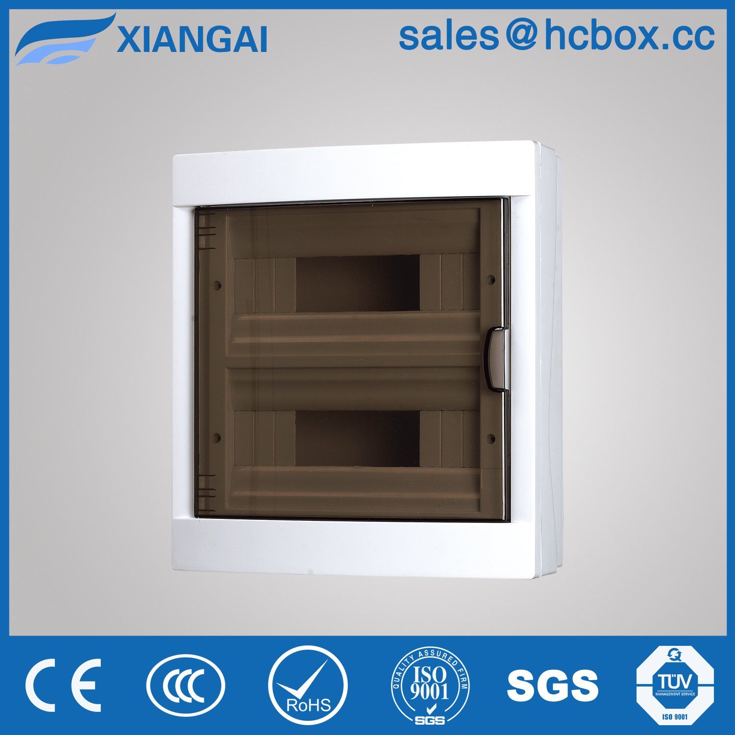 Two Raw Distribution Box Plastic Box Hc-Ls24ways MCB Box MCCB Box