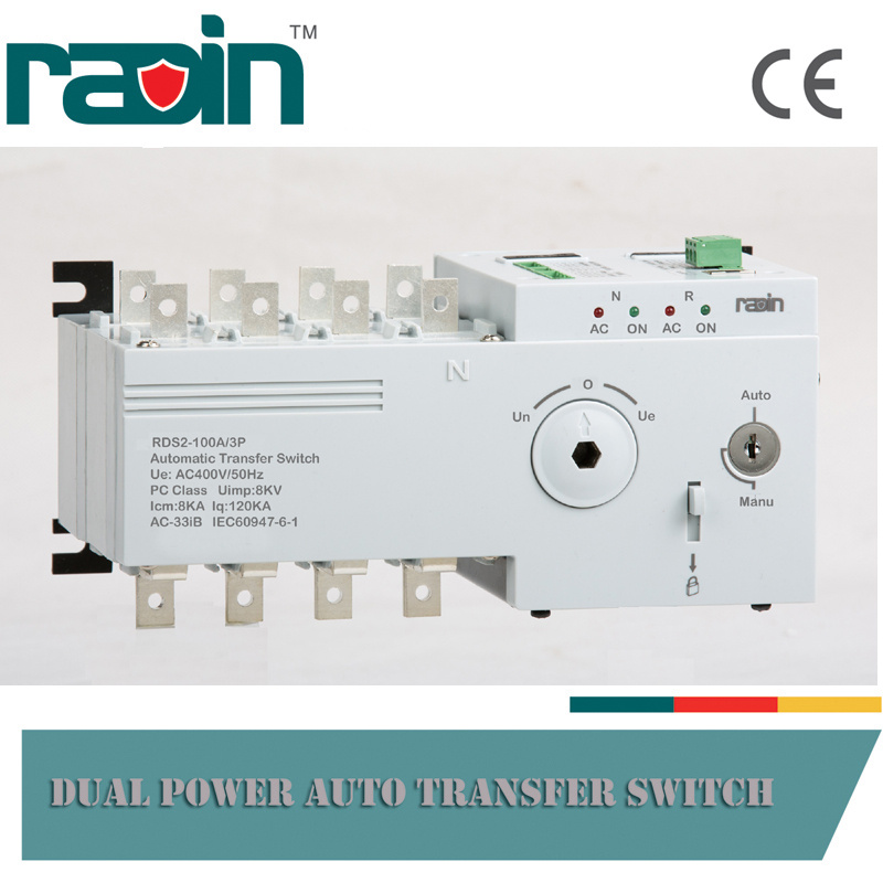 DC12V/24V ATS Controller, Automatic Transfer Switch From 6A---100A (RDS2-100A)