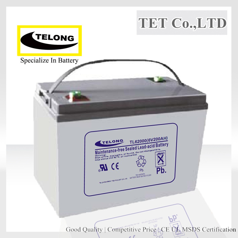 AGM Battery-6V 200ah-Solar Power Lead Acid Battery