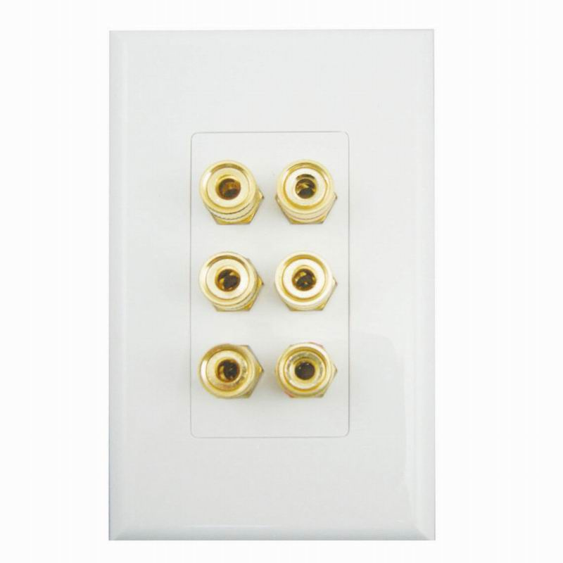 AV Wall Plate Wall Socket Speaker Panel (9.1106)