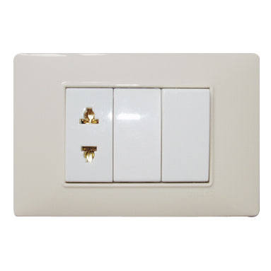 Ee-Mr Factory Supply 3 Module Wall Switch