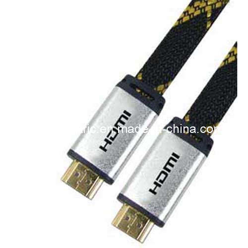 HDMI Flat Cable with 1080P Internet 3D Nylon Sleeve