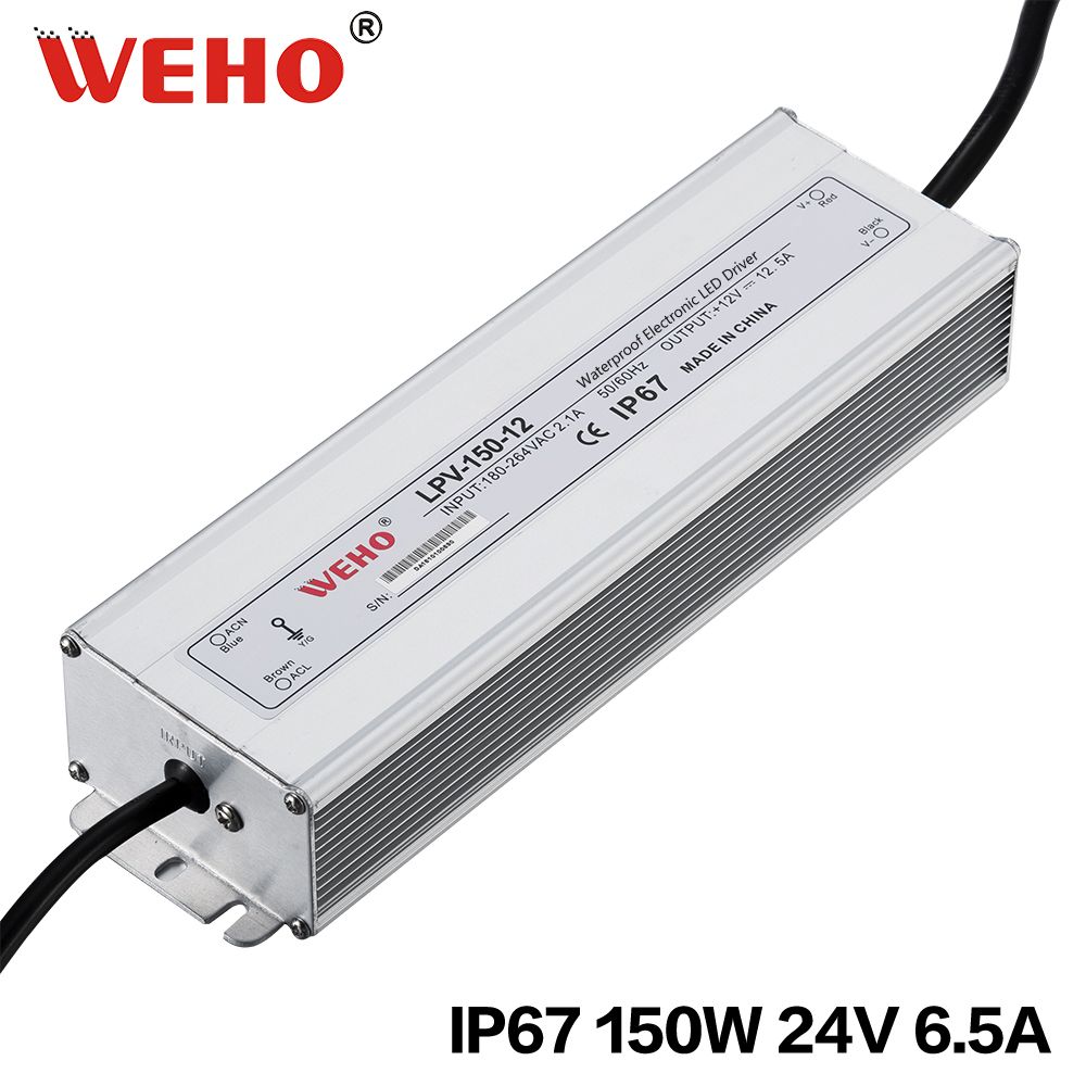Power Supply 150W 12V 12.5A Waterproof LED Driver