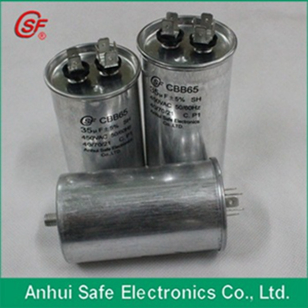 Cbb65 Capacitor Thickened Metallized Polypropylene Film 35UF 450V Capacitor