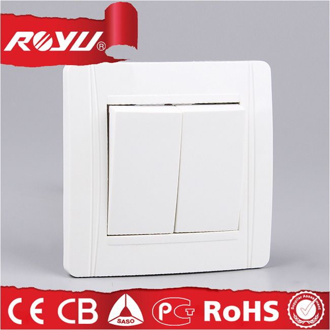 European CE Approval 2gang Switch Socket (N-L2K)