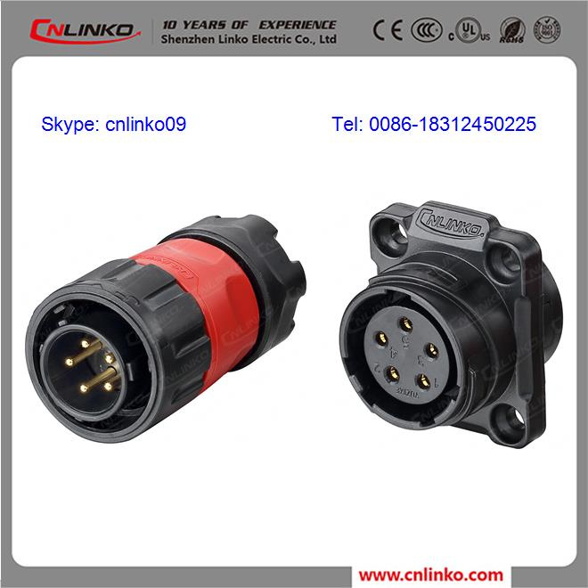 Ce Approved Waterproof 5 Pin Rotating Connector/5pin Power Connector