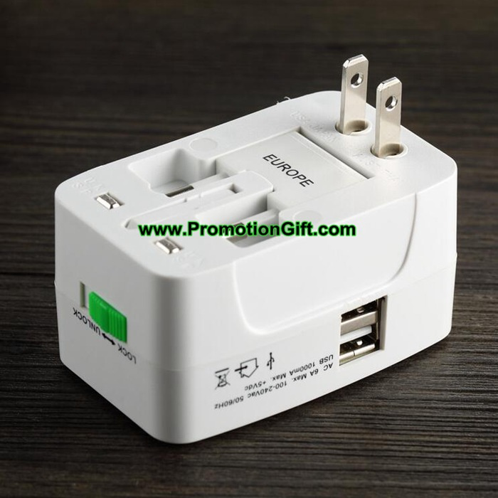 Universal Plug Travel Adapter with USB Port