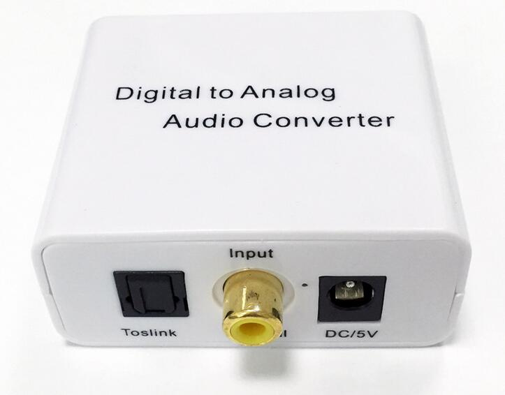 Digital to Analog Audio White Converter, 3.5mm