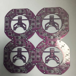 Red / Blue Solder Mask 94V0 Two Layer PCB Board Hal Surface for DVD Player