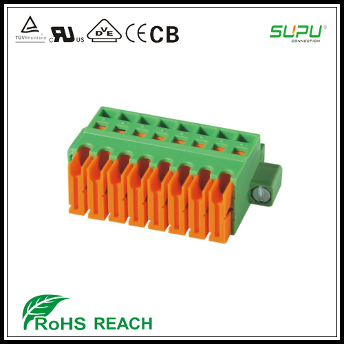 IDC Displacement Connection 3.81mm Pitch Female Connector with Screw