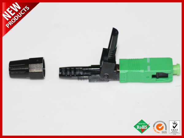 FTTH SC Fiber Optic Quick Assembly Fast Connector