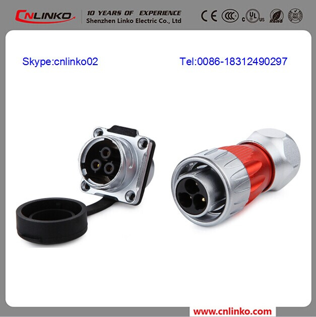 Metal Connector 3pin Quick Connect /3 Pole Wire Terminal Connector