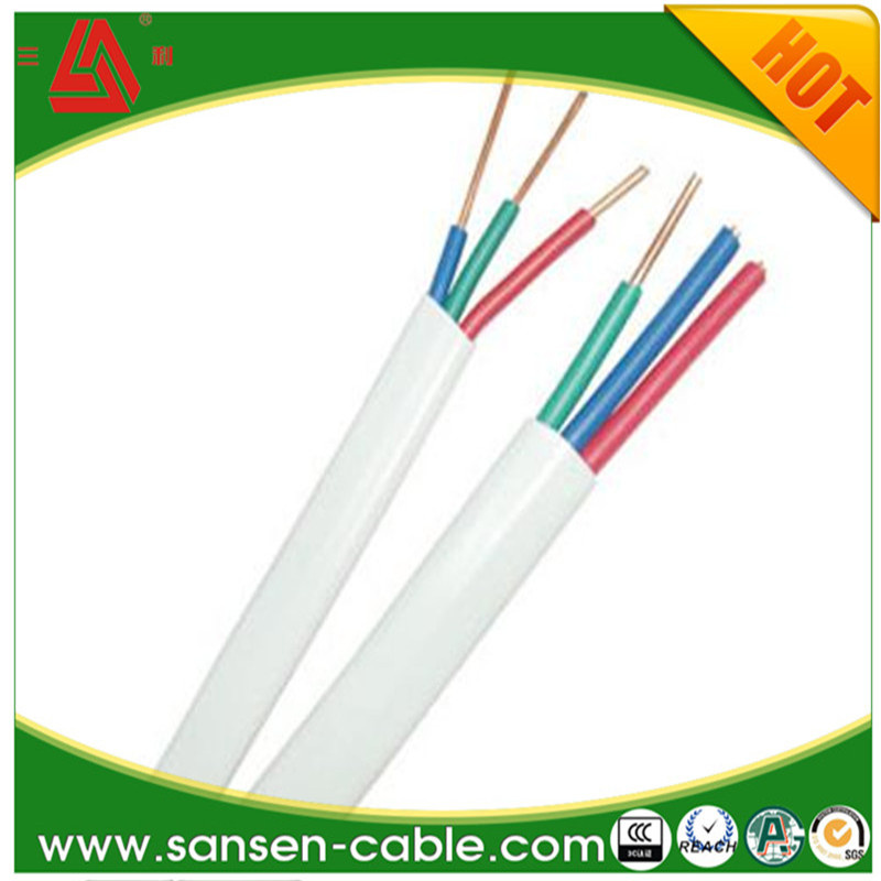Flat Cable BVV Solid Conductor PVC Insulation PVC Cable