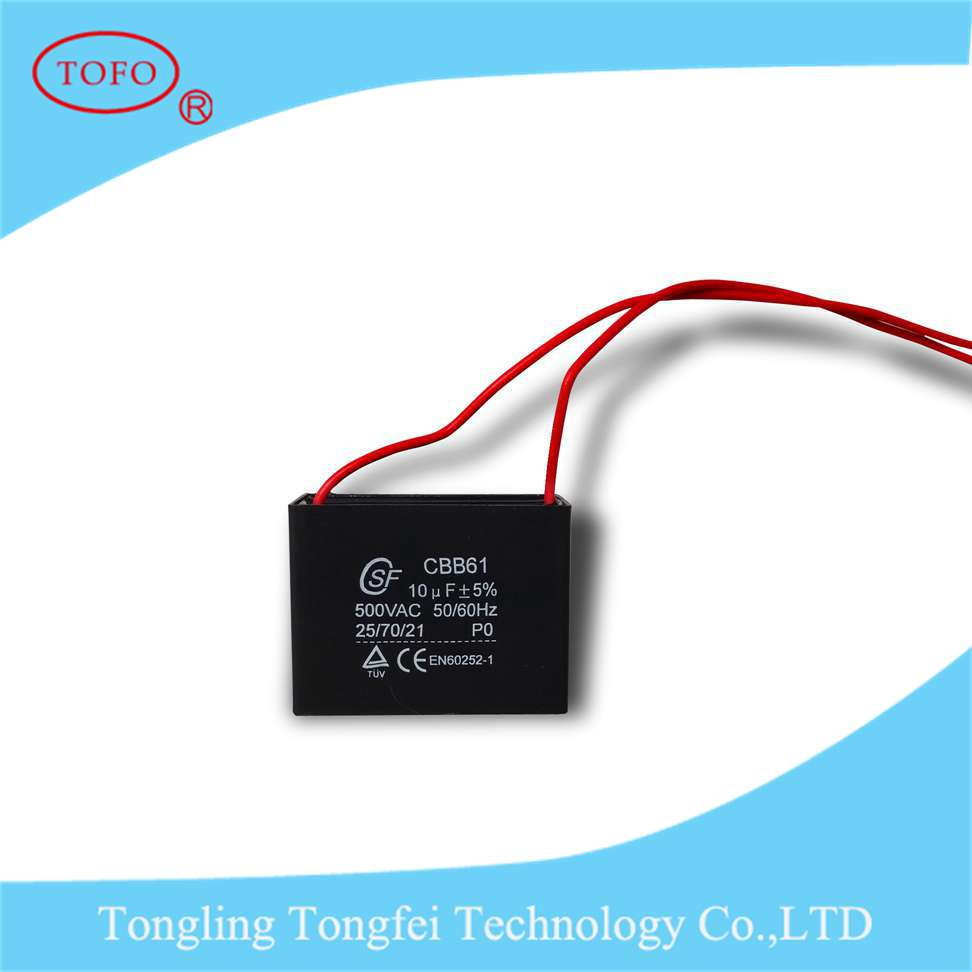 Cbb61 Ceiling Fan Capacitor for Fan Motors