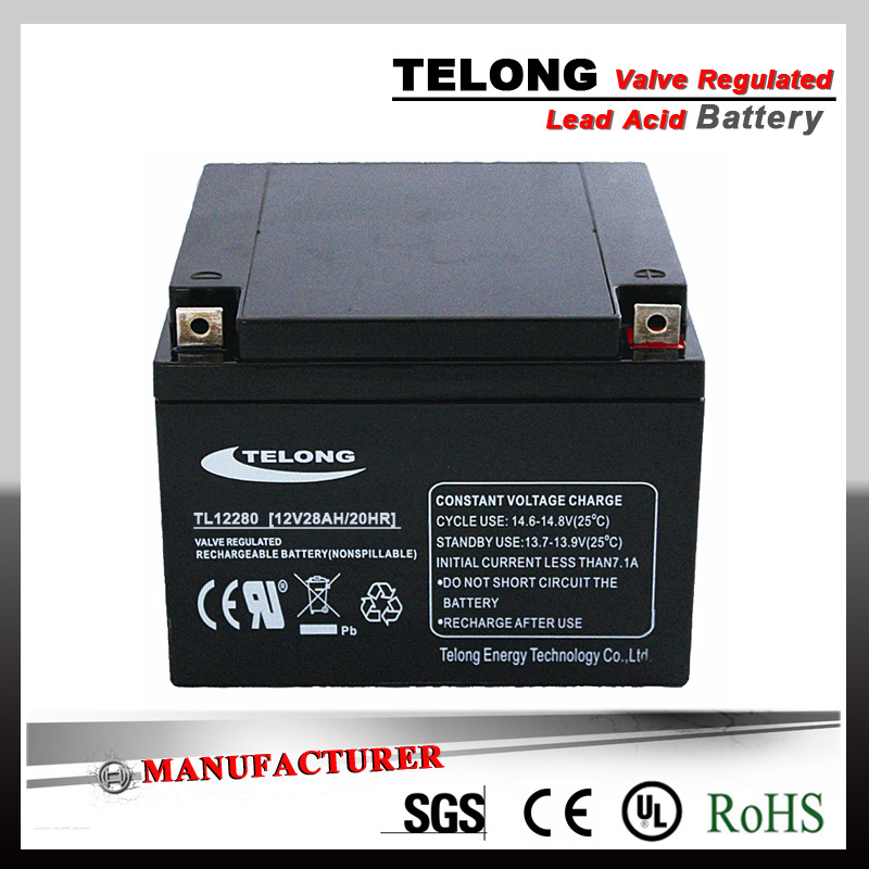 12V28ah Deep Cycle Solar Battery with Ce UL Certificate