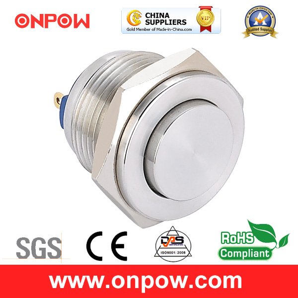 Onpow 16mm Metal Push Button Switch (GQ16pH-10/J/S, CE, CCC, RoHS)