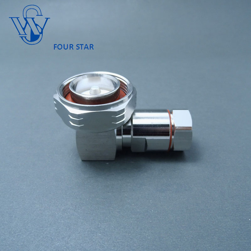 Plug Right Angle Clamp 7/16 DIN Connector for 1/2'' Cable
