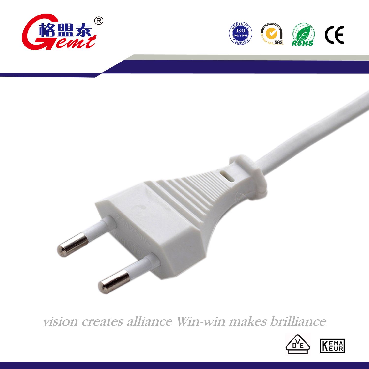 Laptop 2plug AC Cable Adapter Power Supply Cord Charger