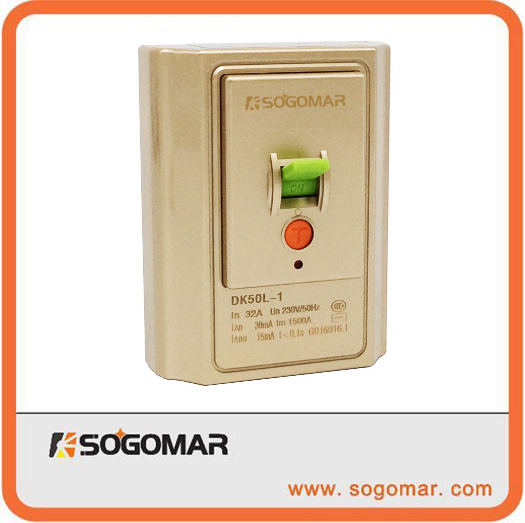 86X110mm 32A Silver RCD MCB RCCB for Refrigerator Leakage Protecting