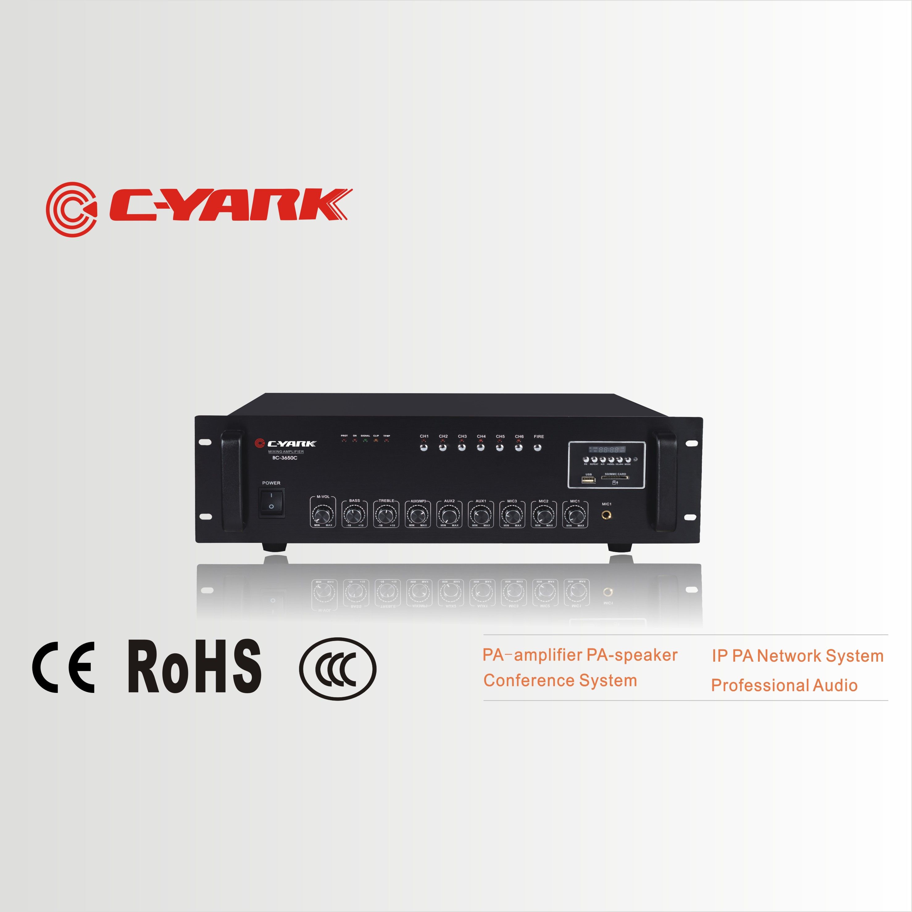 C-Yark Mixer Amplifier with 6 Zones and USB