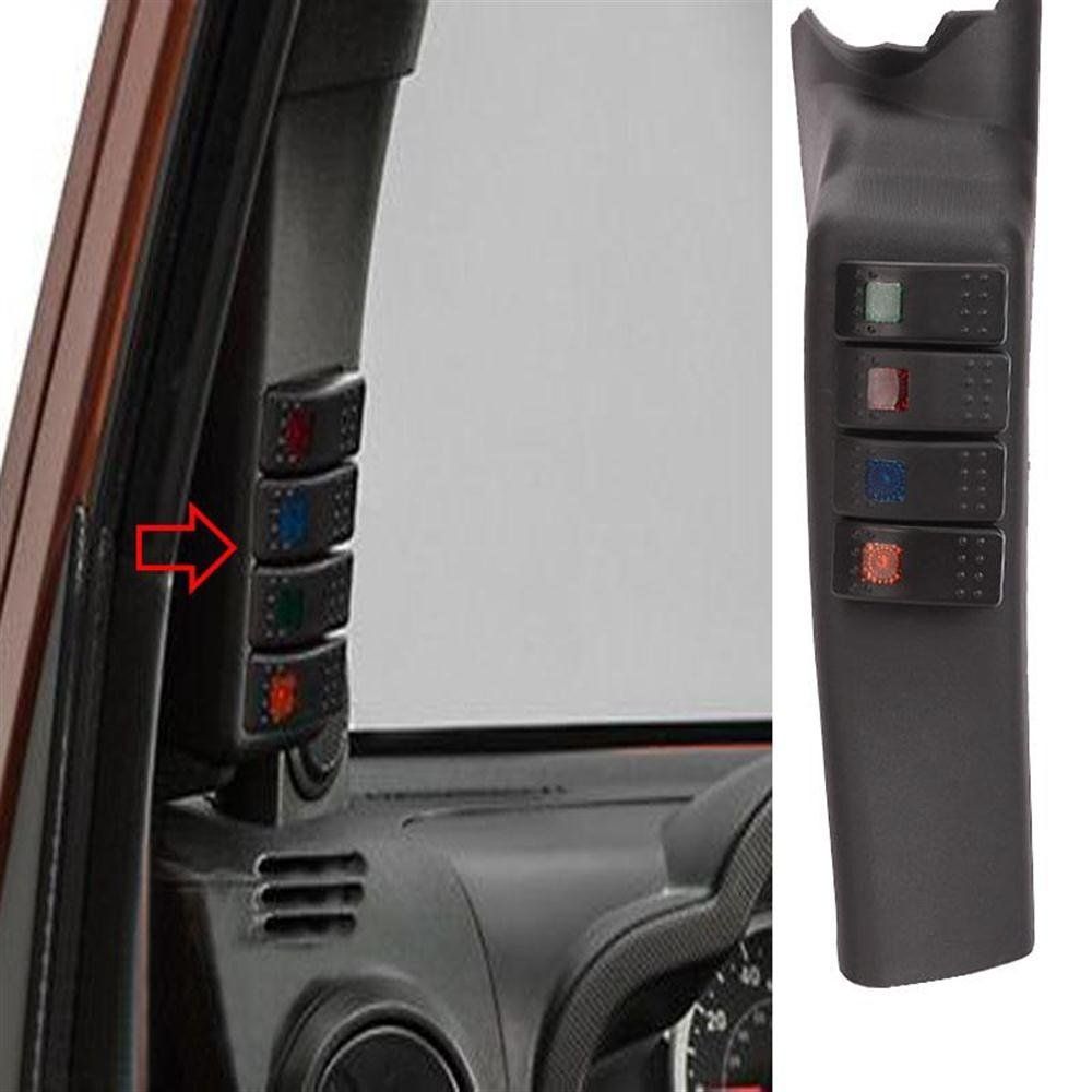 17235.58 Black Left Side a-Pillar 4-Switch Pod