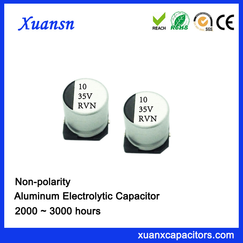 10UF 35V 2000hours SMD Non Polarized Electrolytic Capacitor